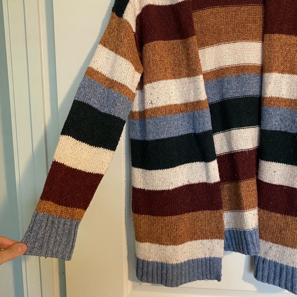 American Eagle Multicolored Striped Cardigan - image 3